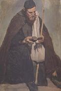 Jean Baptiste Camille  Corot Moine italien assis (mk11) Spain oil painting artist